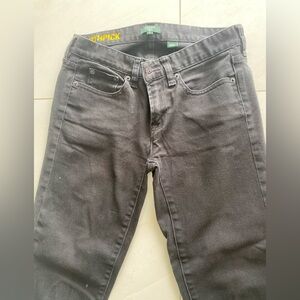 J crew black toothpick jeans